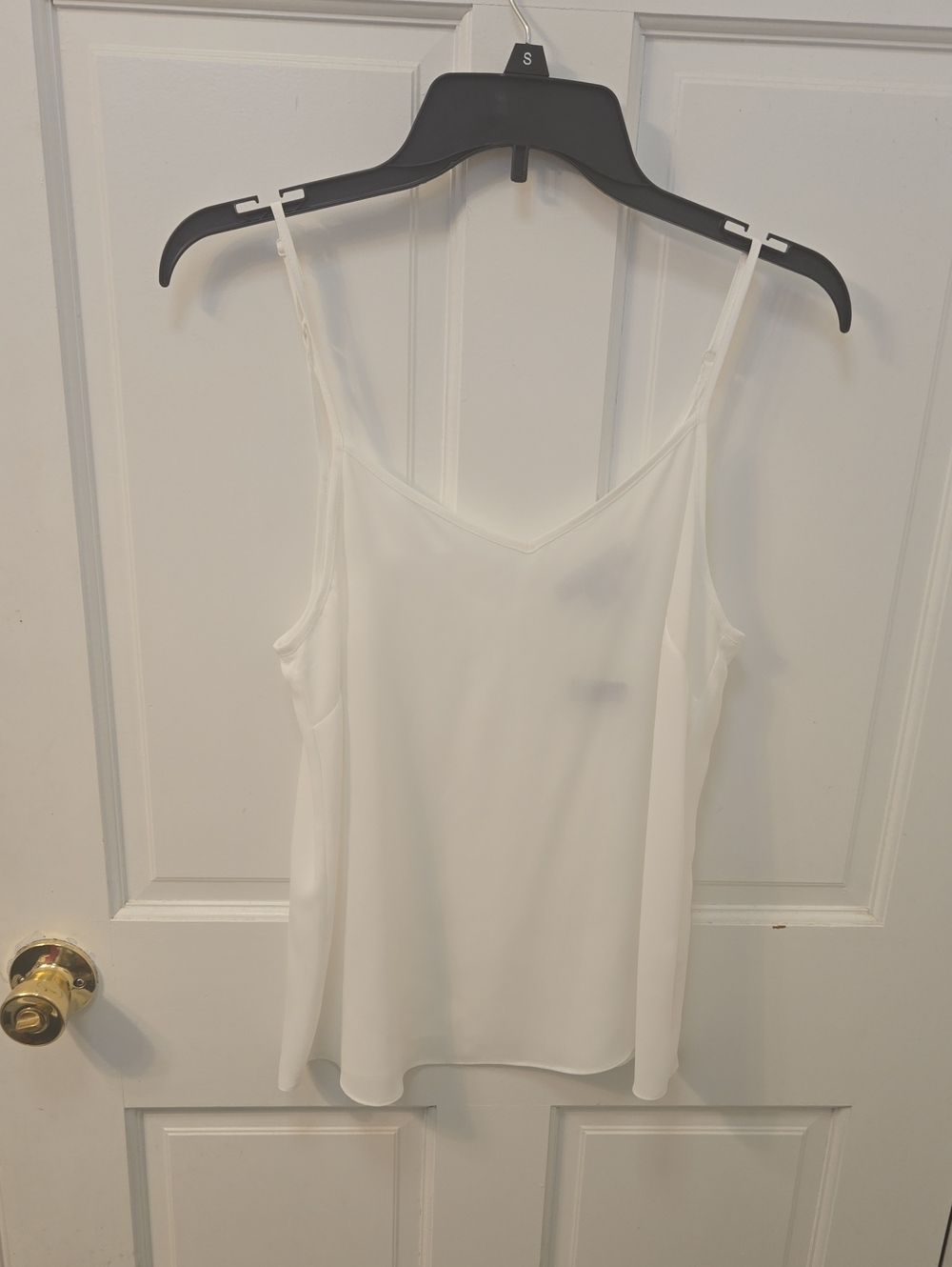 White V-Neck Spaghetti Strap  Top